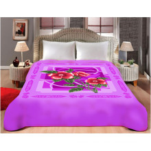 customized print & carved cheap polyester blanket